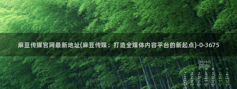 麻豆影视合集