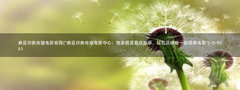 麻豆演员标题